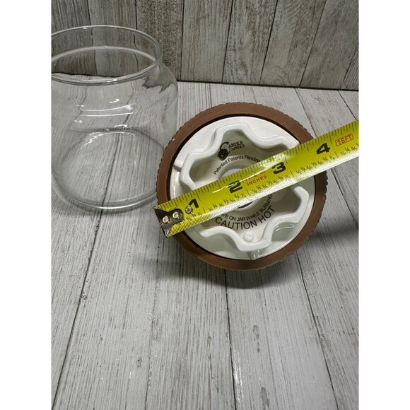 Vtg Old Virginia Candle Co Candle Capper Country with Bottle Glass Jar 6.5" Tall - Picture 12 of 16
